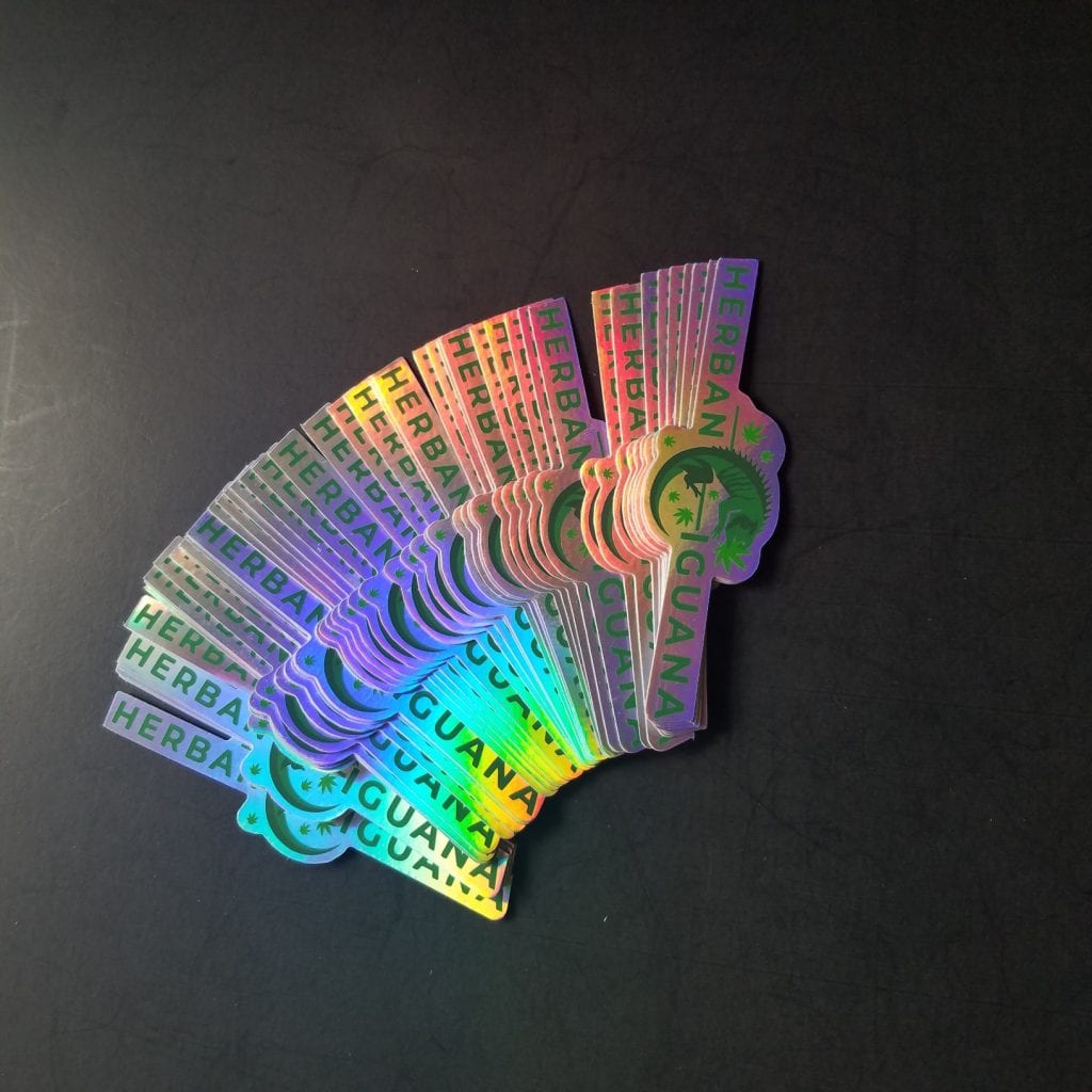 Custom Holographic Dispensary Stickers