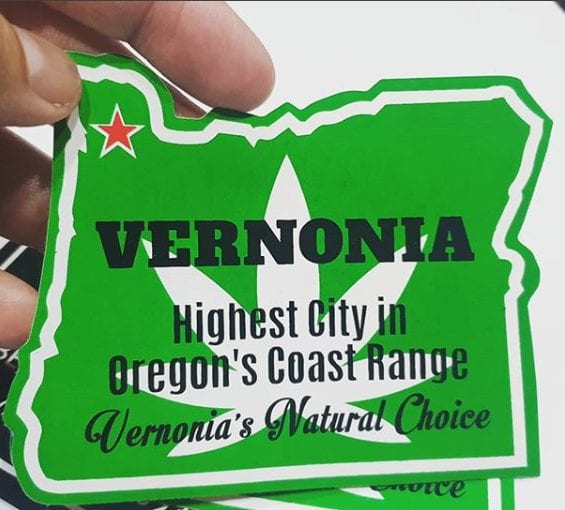 Vernonia Custom Vinyl Dispensary Stickers