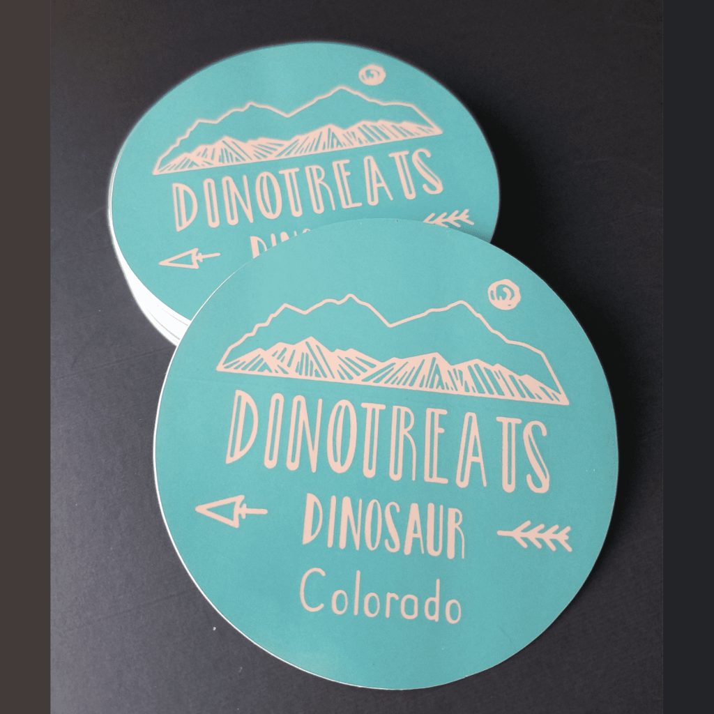 Custom Vinyl Dispensary Stickers Dinotreats