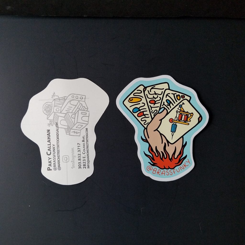 Custom double-sided two-sided vinyl tattoo stickers