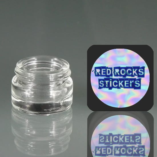 Custom Holographic Concentrate Jar Lid Label
