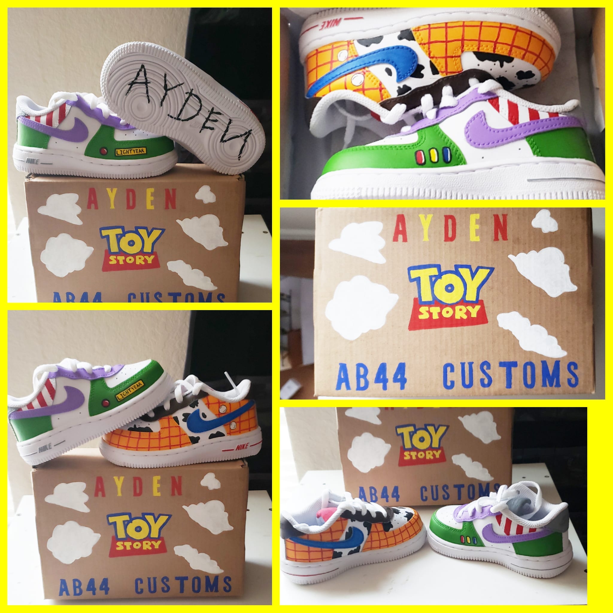 Toy Story-inspired Nike Air Force 1's - Merchandise | Lighters, Apparel