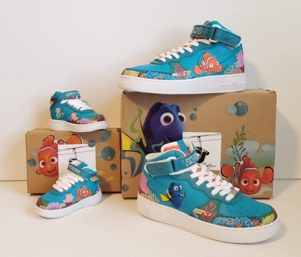 Finding Nemo Custom Hand-painted shoes kicks from AB44Customs