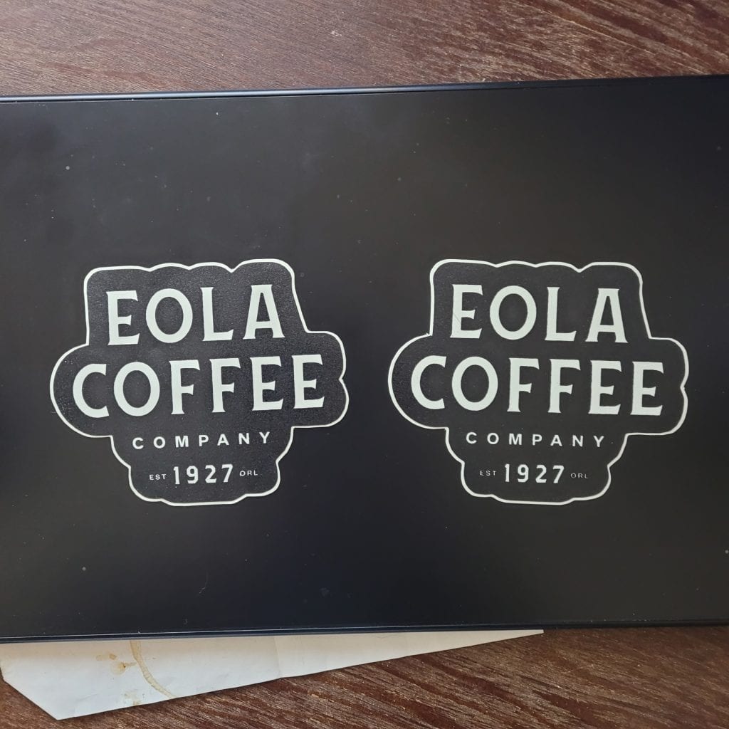 Eola Coffee Glow in the dark stickers